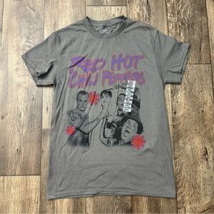 Red Hot Chili Peppers 100% cotton casual T-Shirt Size S Gray
